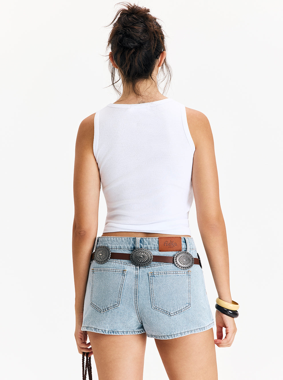 חצאית מכנס מיני ג'ינס Denim Mini