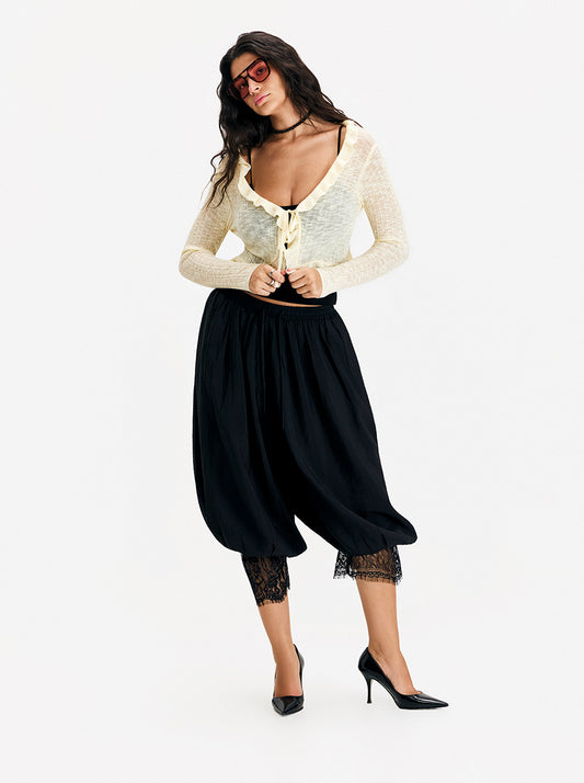 קרדיגן Ruffle Knit