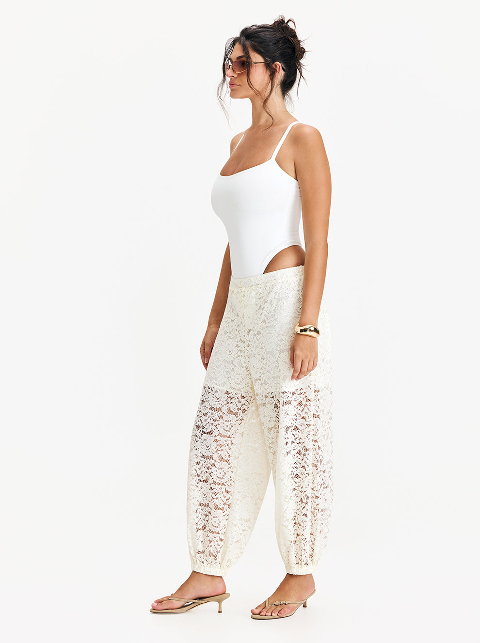 מכנסי תחרה ארוכים Full Lace