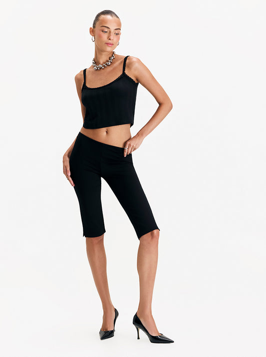 טייץ קפרי עם שרוך Black Capri