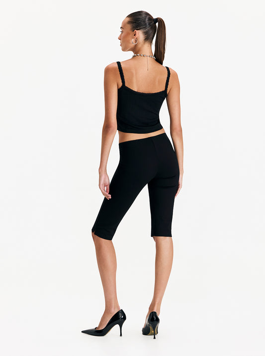 טייץ קפרי עם שרוך Black Capri